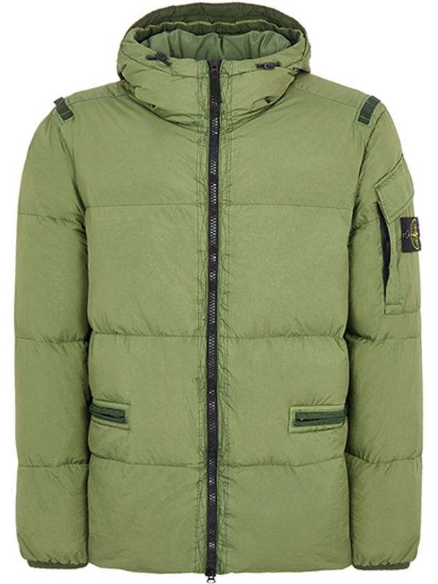 Men's Wappen Patch Crinkle Wraps Padding Khaki - STONE ISLAND - BALAAN 2