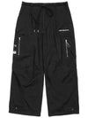 BBD Hidden Guts Logo Wide Cargo Pants Black - BLACKBLOND - BALAAN 3