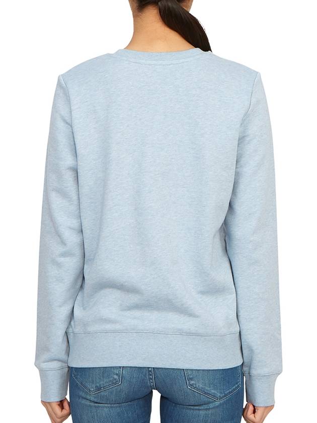 Viva Logo Cotton Sweatshirt Light Blue - A.P.C. - BALAAN 7