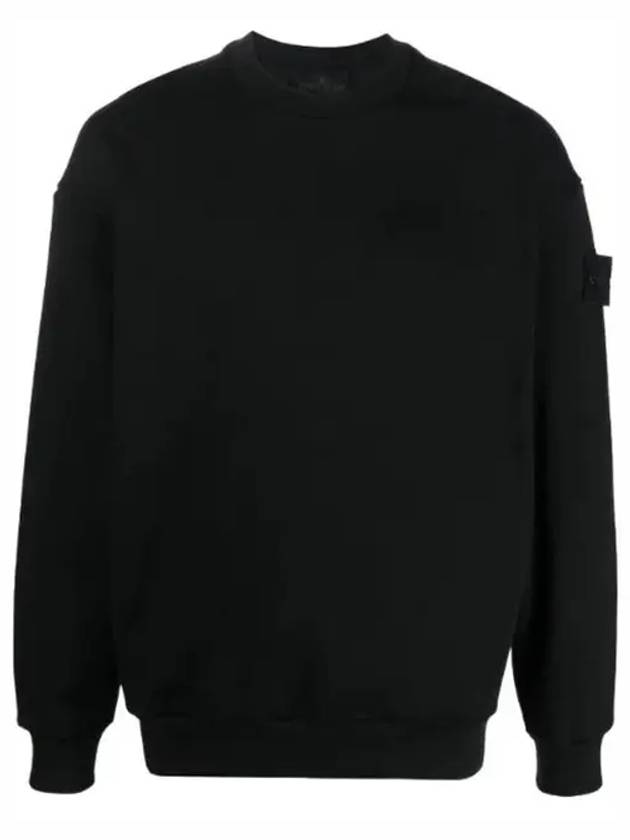 Waffen Patch Ghost Piece Cotton Sweatshirt Black - STONE ISLAND - BALAAN 2