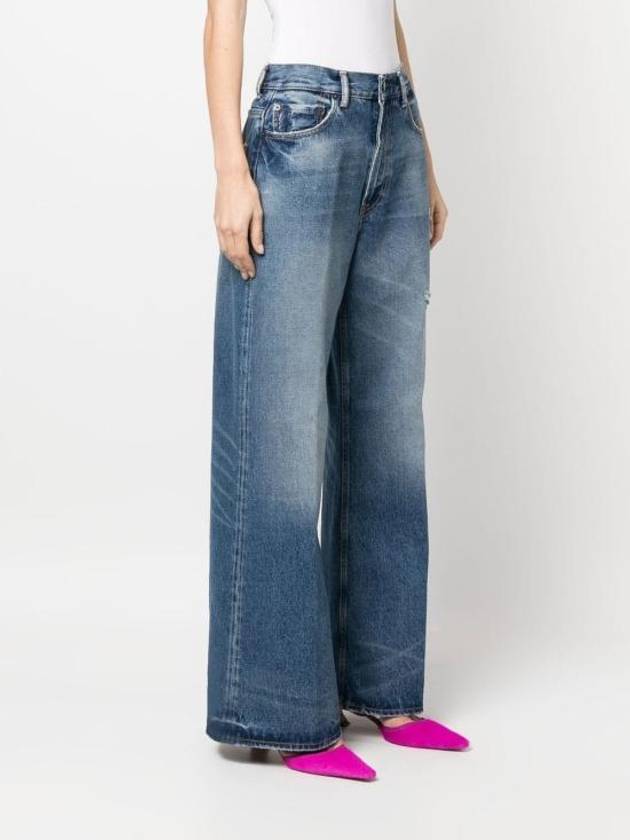 Studios High Waist Wide Jeans Vintage Blue - ACNE STUDIOS - BALAAN 3