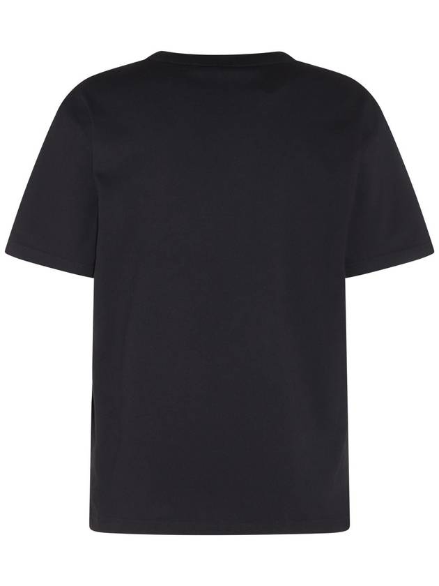 logo detail short sleeve t-shirt black - ALEXANDER WANG - BALAAN 3