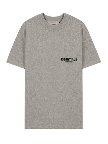 Essential Cotton Short Sleeve T-Shirt Dark Oatmeal - FEAR OF GOD ESSENTIALS - BALAAN 1