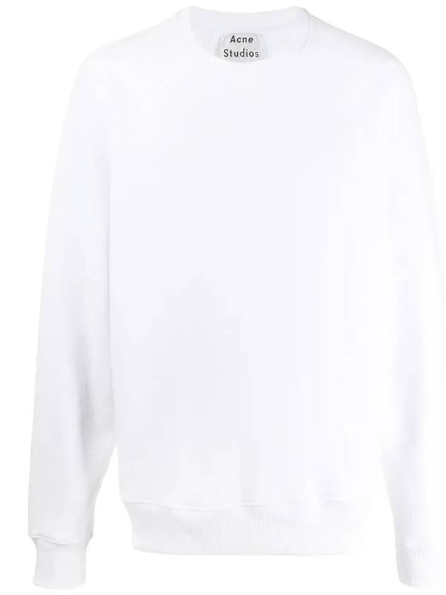 Logo Patch Reverse Label Sweatshirt White - ACNE STUDIOS - BALAAN 3