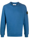 Wappen Patch Sweatshirt Blue - STONE ISLAND - BALAAN 1