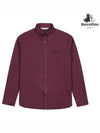 Men s Collar Variant Long Sleeve Fall Shirt 6004GXUC WINE - BLACK&WHITE - BALAAN 1