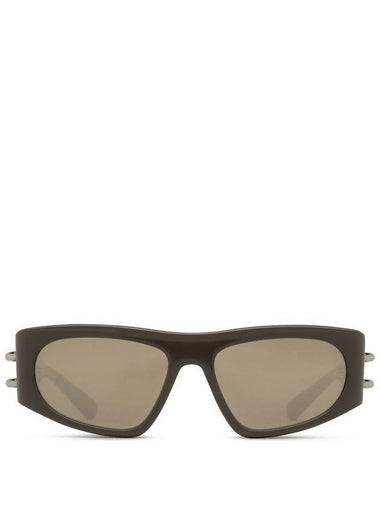 Alexander McQueen AM0471S Shiny Solid Taupe - ALEXANDER MCQUEEN - BALAAN 1