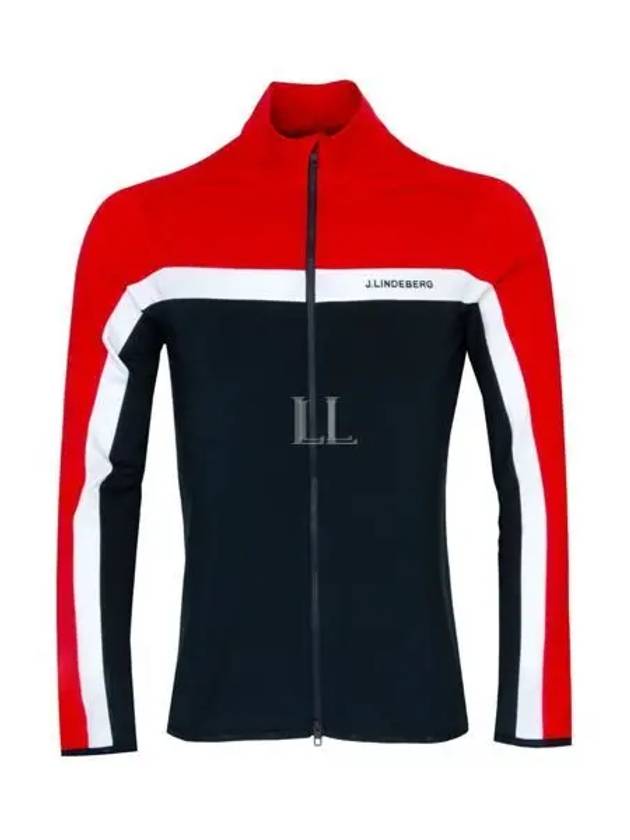 Jarvis Mid Layer Zip Up Jacket Red - J.LINDEBERG - BALAAN 2