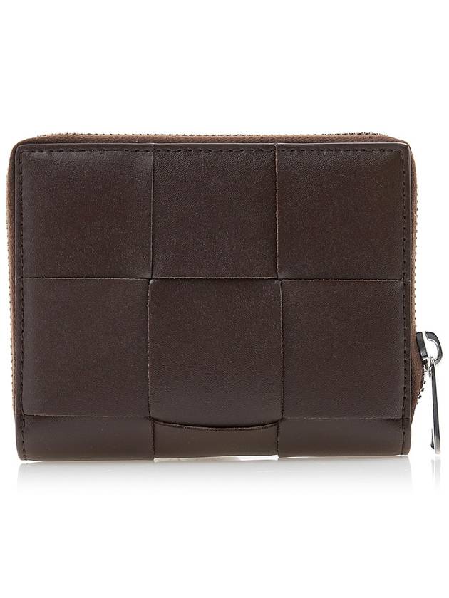 Cassette Zip Around Leather Half Wallet Brown - BOTTEGA VENETA - BALAAN 4