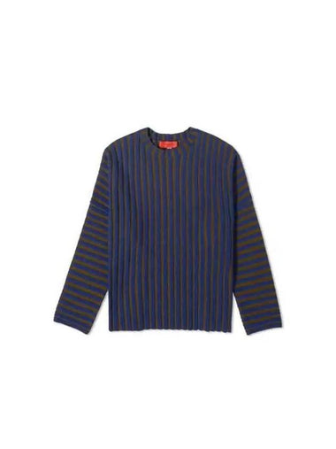 Keyboard ribbed knit sweater 8026ELPF23R ROYAL - ECKHAUS LATTA - BALAAN 1