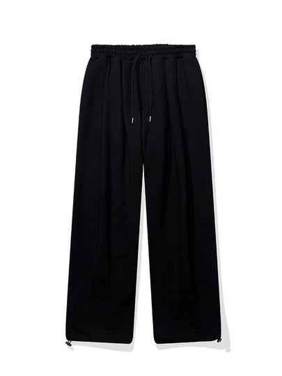 Pin Tuck Wide Pants Black - BATTRACT - BALAAN 2