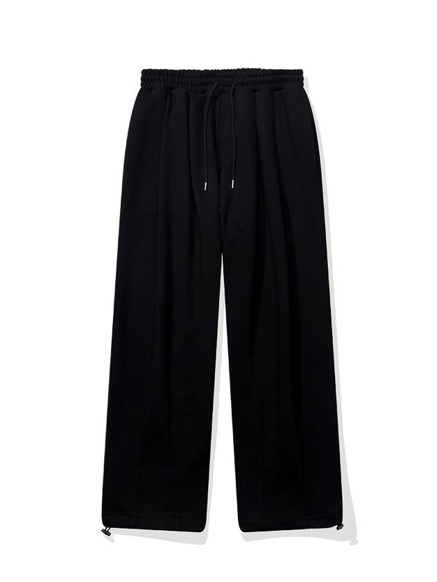 Pin Tuck Wide Pants Black - BATTRACT - BALAAN 1