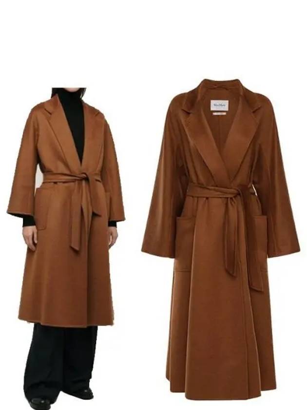 Ludmilla Belt Single Coat Tobacco - MAX MARA - BALAAN 2