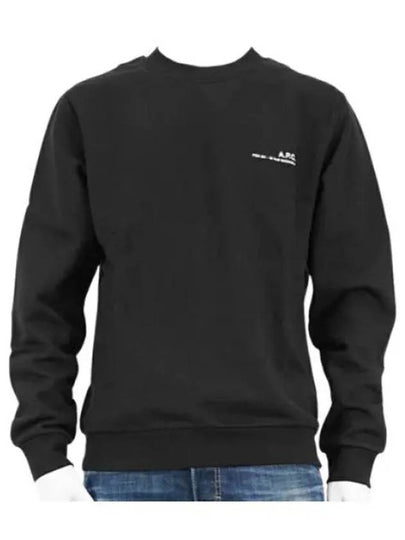 Item Logo Crew Sweatshirt Black - A.P.C. - BALAAN 2