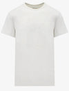 Numeric Embroidered Logo Mako Cotton Short Sleeve T-Shirt White - MAISON MARGIELA - BALAAN 3