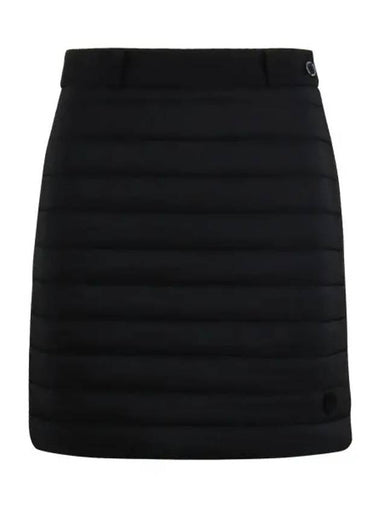 Golf women s side line color combination padded skirt solid black - HENRY STUART - BALAAN 1