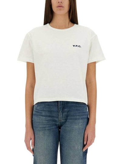 Boxy Micro Logo Short Sleeve T-Shirt White - A.P.C. - BALAAN 2