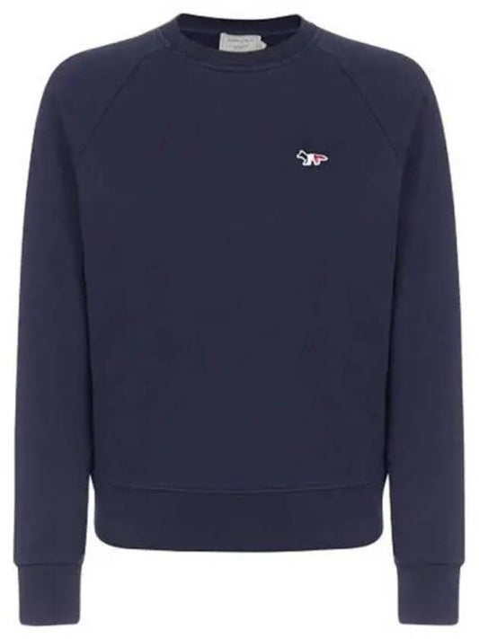 FW00308KM0001 NA Tricolor Fox Sweatshirt Navy Women s TTA 271887 - MAISON KITSUNE - BALAAN 1