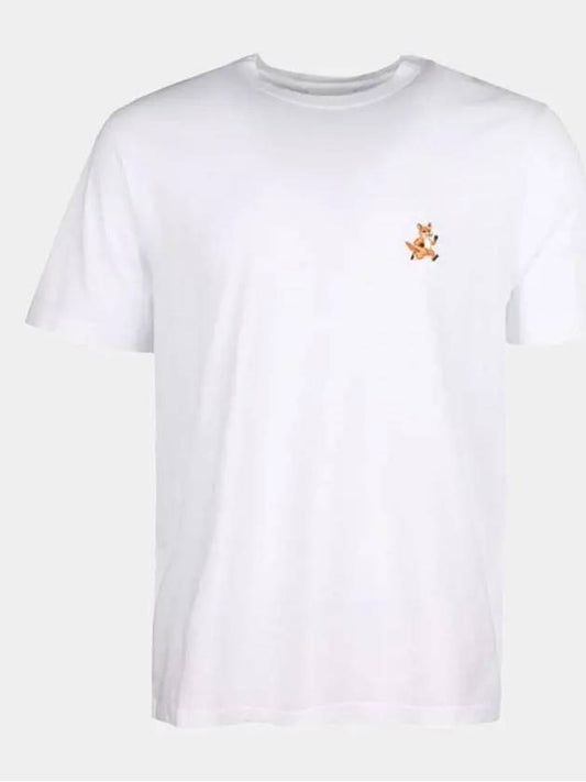 Speedy Fox Patch Comfort Short Sleeve T-Shirt White - MAISON KITSUNE - BALAAN 2