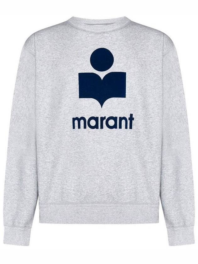 Mikoy Logo Cotton Sweatshirt Grey - ISABEL MARANT - BALAAN 2