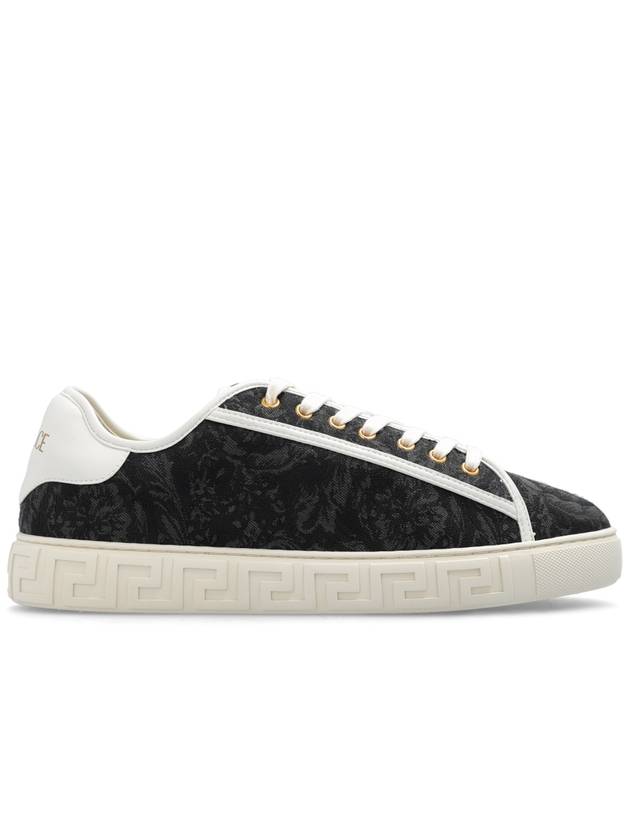 Barocco Greca Low Top Sneakers Black - VERSACE - BALAAN 2