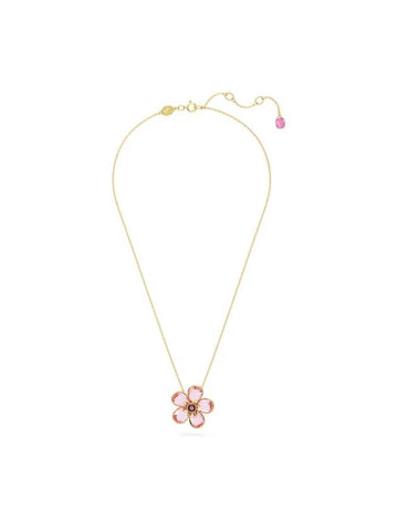 Idyllia Flower Pendant Necklace Pink Rose Gold - SWAROVSKI - BALAAN 1