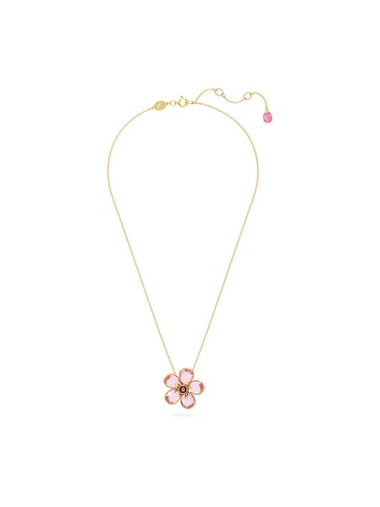 Idyllia Flower Pendant Necklace Pink Rose Gold - SWAROVSKI - BALAAN 1