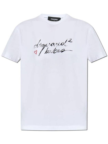 Dsquared2 T-shirt With Logo, Women's, White - DSQUARED2 - BALAAN 1