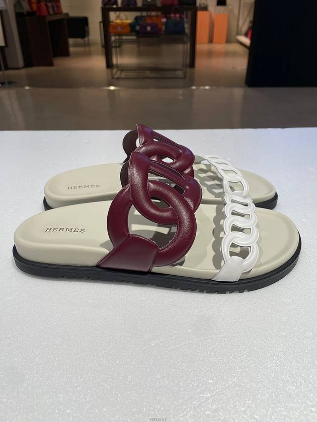 Daol Beomeo Branch Extra Sandals White Brown Unused 23 years - HERMES - BALAAN 4