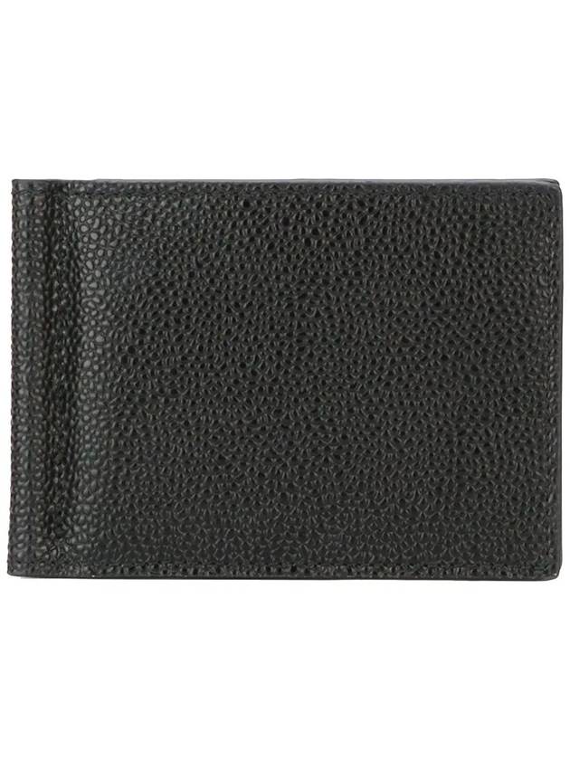 Men's Three Stripes Tab Classic Money Clip Card Wallet Black - THOM BROWNE - BALAAN 3