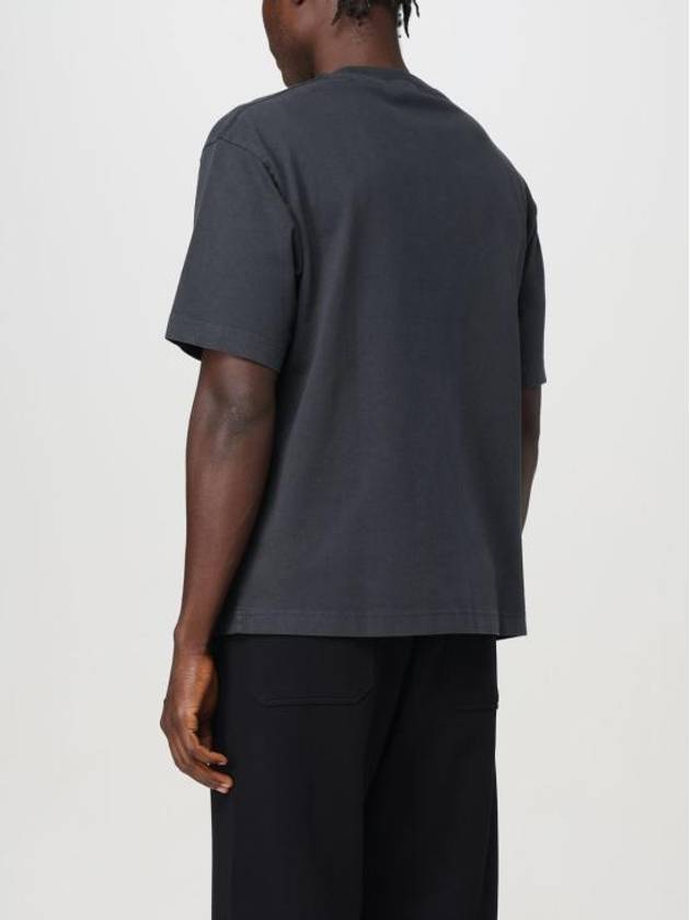 Stamp Logo Cotton Short Sleeve T-Shirt Black - ACNE STUDIOS - BALAAN 4