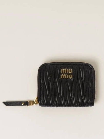 Matelasse Nappa Leather Coin Wallet Black - MIU MIU - BALAAN 2