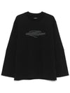 Long Sleeve T Shirt RBMW0252JY20BLK0001 Black - ROA - BALAAN 1