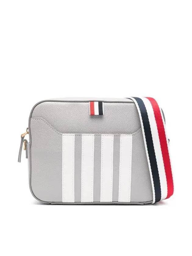 Pebble Grain Diagonal Cross Bag Light Grey - THOM BROWNE - BALAAN 3