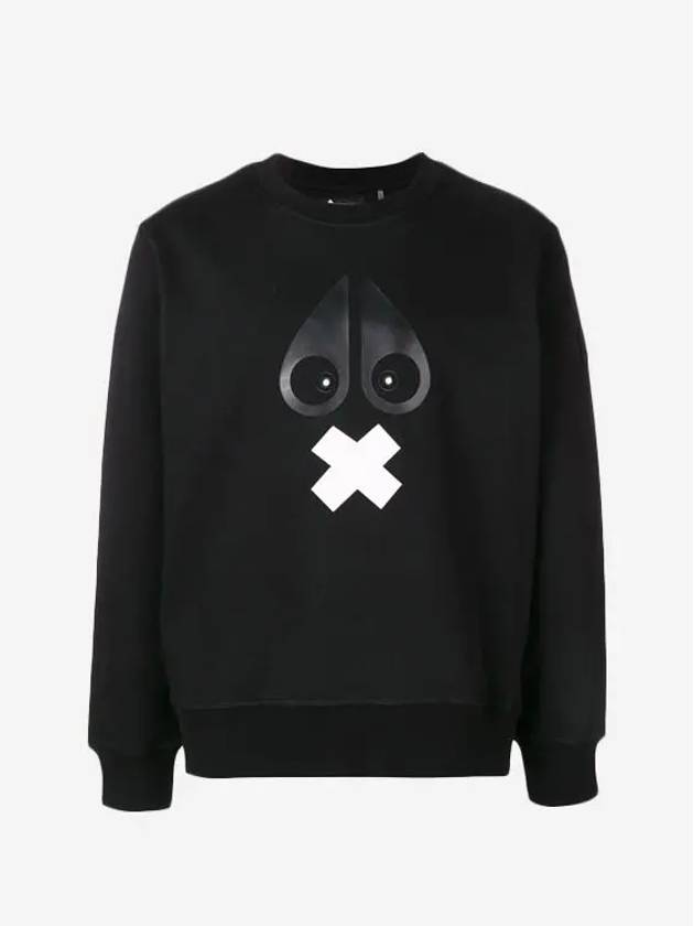 Men's X-Mark Sweatshirt Black - MOOSE KNUCKLES - BALAAN 4