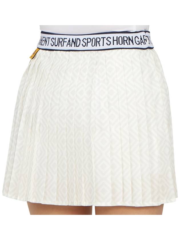 Women's Mini Pleated Skirt Light Gray - HORN GARMENT - BALAAN 11