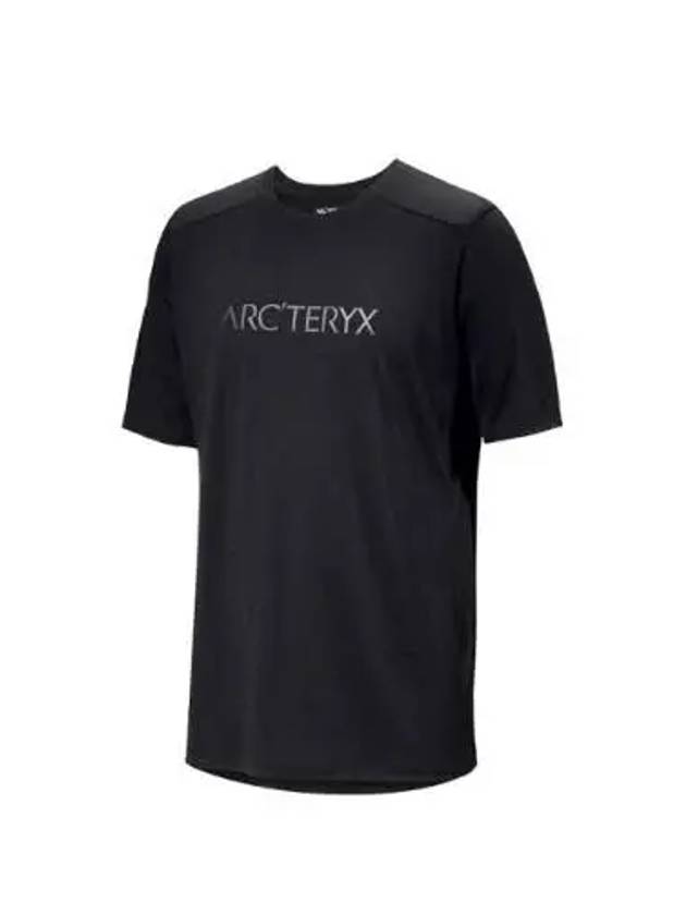 Ionia Merino Arc'word Logo Wool Short Sleeve T-Shirt Black - ARC'TERYX - BALAAN 2