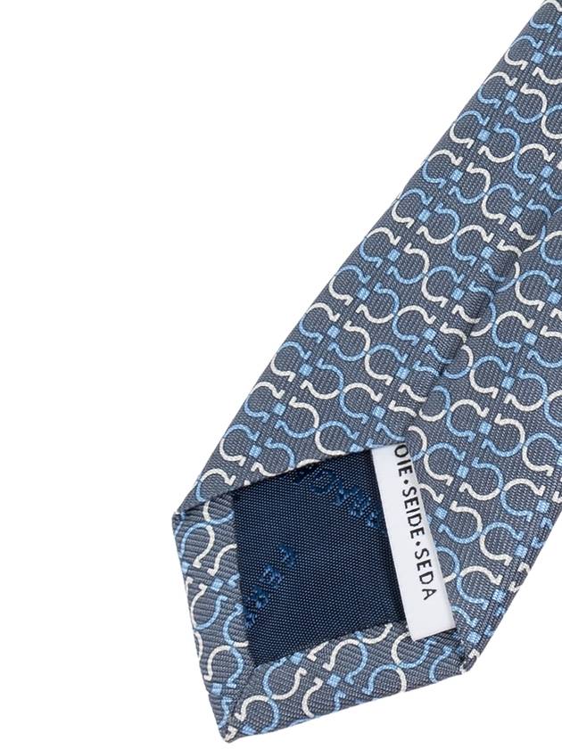 FERRAGAMO Silk Tie, Men's, Blue - SALVATORE FERRAGAMO - BALAAN 4