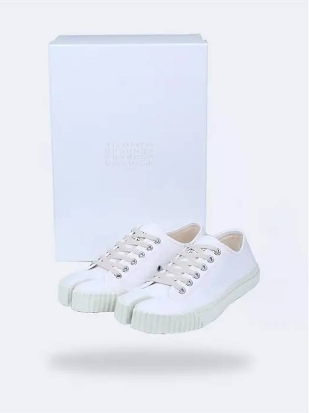 Tabi Cotton Low Top Sneakers White - MAISON MARGIELA - BALAAN 8