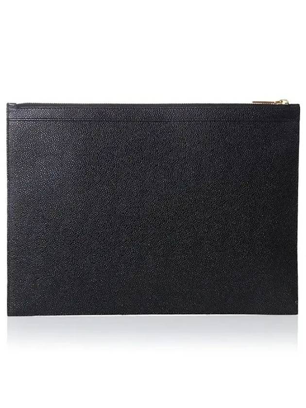 Medium Document Holder Clutch Bag Black - THOM BROWNE - BALAAN 4