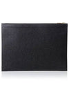 Medium Document Holder Clutch Bag Black - THOM BROWNE - BALAAN 4