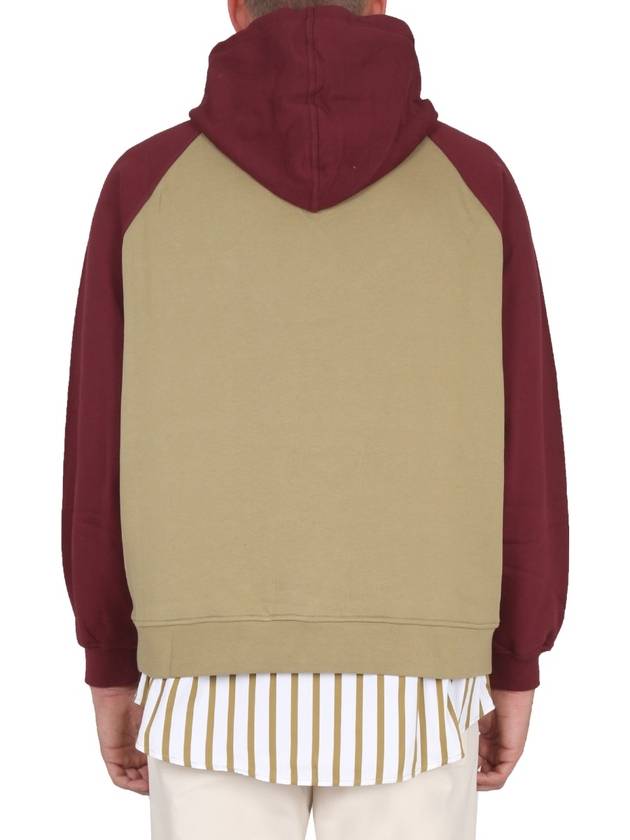 Drawstring Hoodie Beige Red - SUNNEI - BALAAN 4