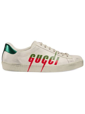 Ace Blade Low Top Sneakers White - GUCCI - BALAAN 1