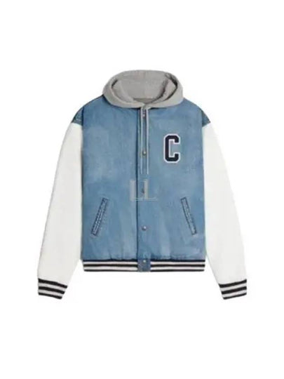 Teddy Loose Bomber Jacket Blue - CELINE - BALAAN 2