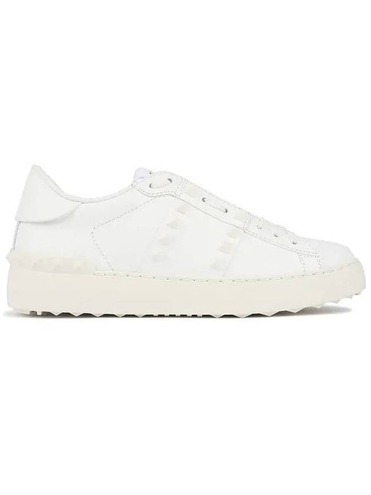 Rockstud Untitled Low Top Sneakers White - VALENTINO - BALAAN 2