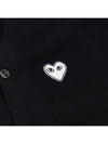 Double Heart Waffen Cardigan AX N062 051 1 BLACK - COMME DES GARCONS - BALAAN 9