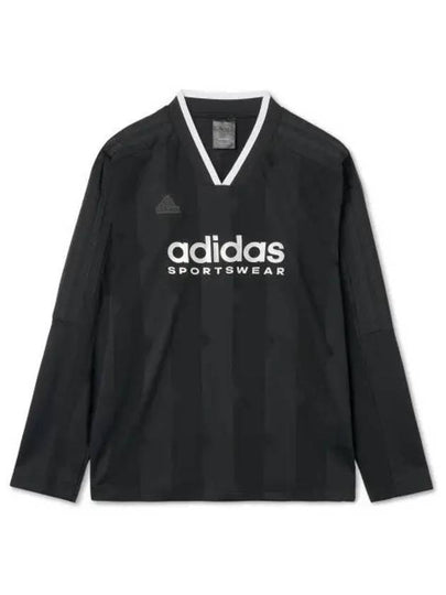 adidas Tee Lo Cut 3S Jacquard Long Sleeve Black IX3711 - ADIDAS - BALAAN 2