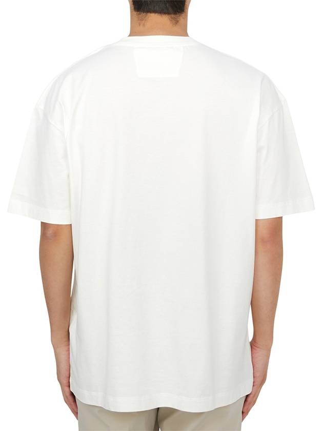 Logo Short Sleeve T-Shirt White - CP COMPANY - BALAAN 4