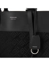 Logo Detail Jacquard Calfskin Tote Bag Black - SALVATORE FERRAGAMO - BALAAN 8