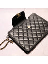 Case Pouch Wallet Clutch Lambskin Gold Black Wrist Chain AP3634 - CHANEL - BALAAN 7